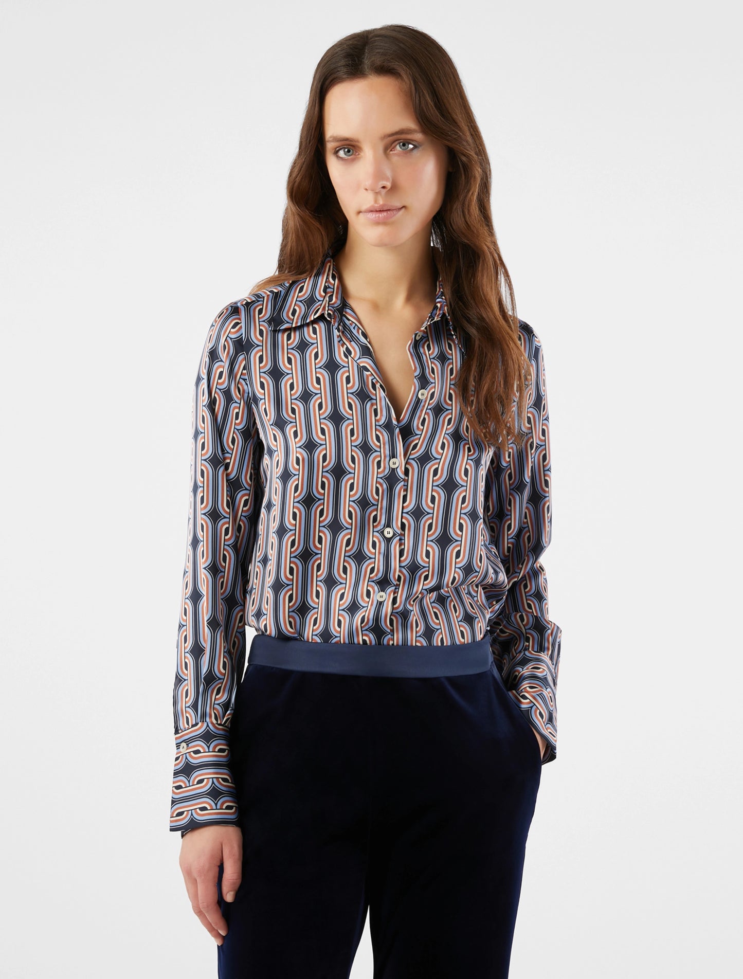 Camicia in raso BORGO -Pennyblack