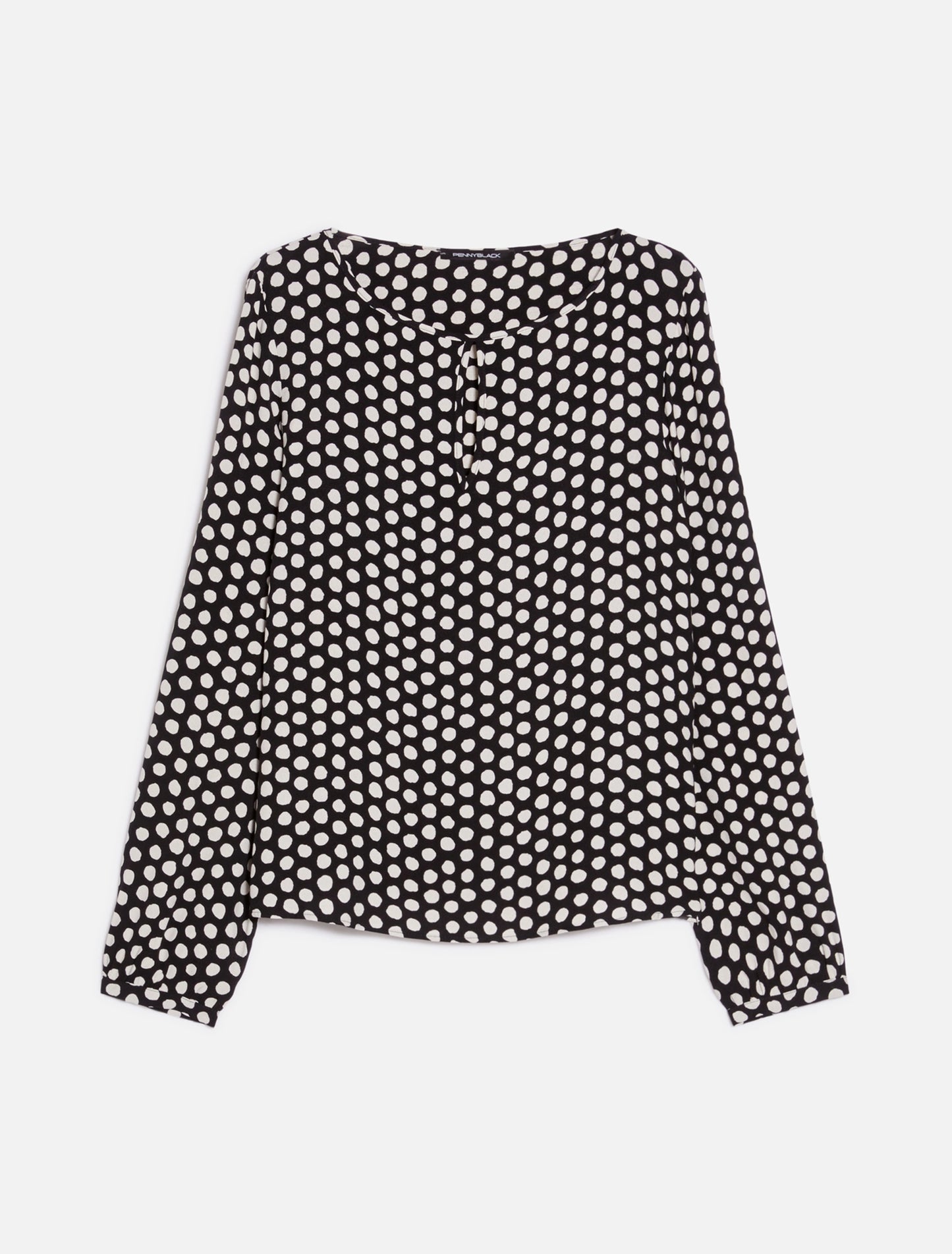 Blusa in sablé pois CLAIR -Pennyblack