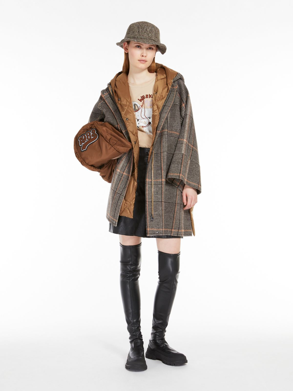 Cappotto in lana check AGITARE -Weekend MaxMara