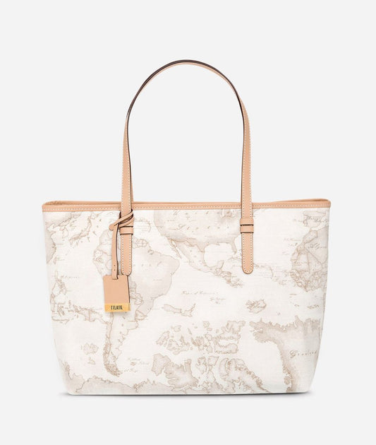 Geo White Shopping Bag Grande-AM1C CD0076188