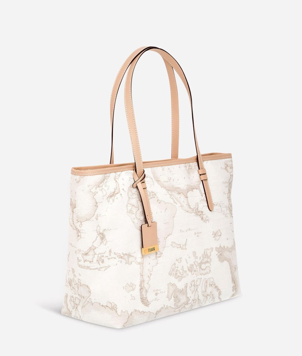 Geo White Shopping Bag Grande-AM1C CD0076188