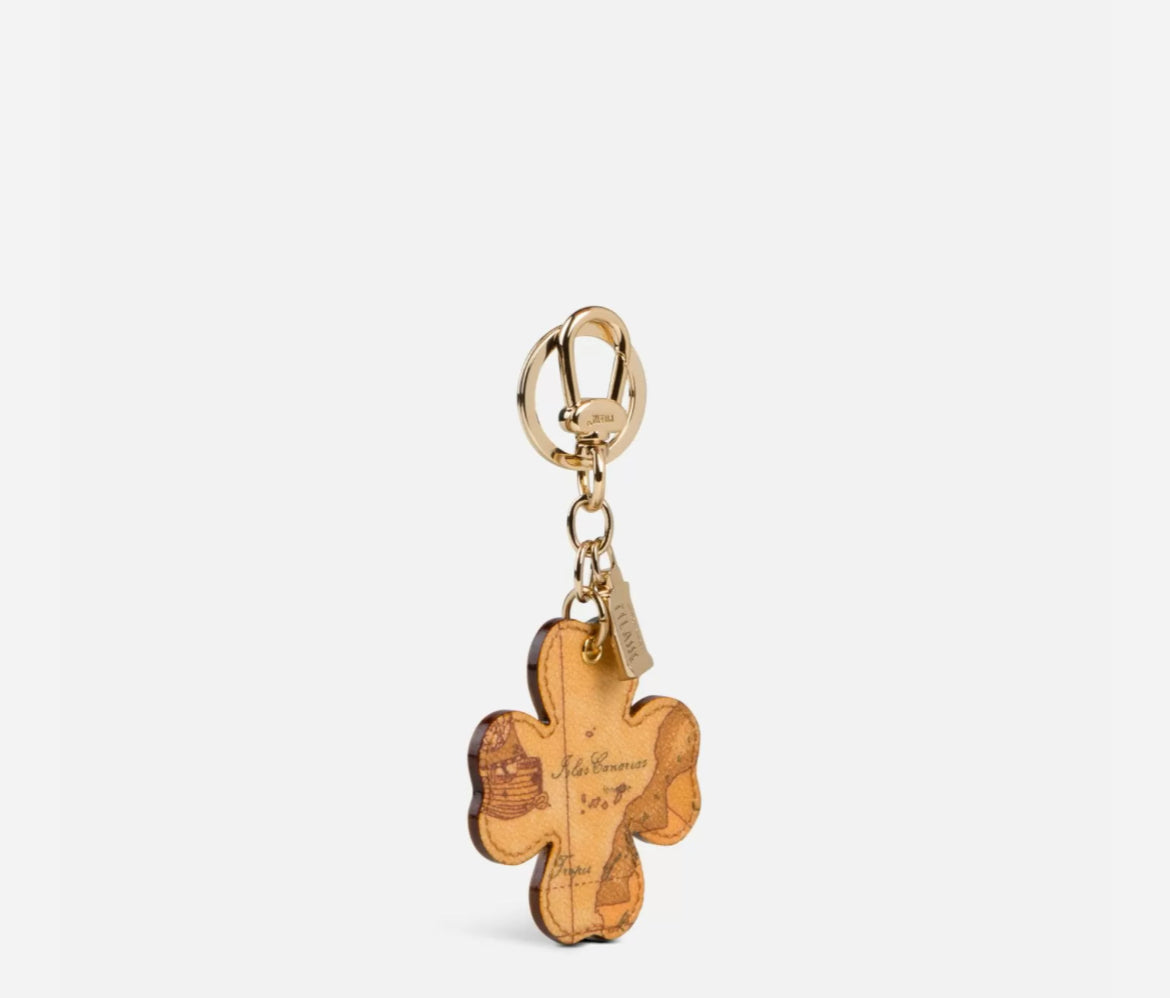 Portachiavi con vero quadrifoglio in oro 14 carati, portafortuna, trifoglio fortunato, festa di San Patrizio, benedizione irlandese, premuroso - Italia Portachiavi con vero quadrifoglio in oro 14 carati, portafortuna, trifoglio fortunato, festa di San Patrizio, benedizione irlandese, premuroso - Italia