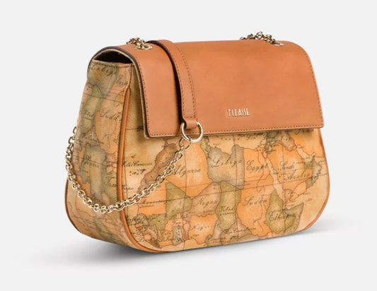 Geo Classic Borsa mini con battente in pelle